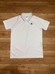 Adidas White Polo T-Shirt