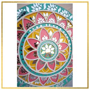 Handmade Lippan Art...Mud And Mirror Art Work