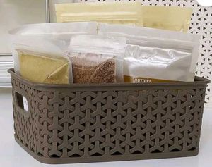 Plastic Medium Size Basket With Lid