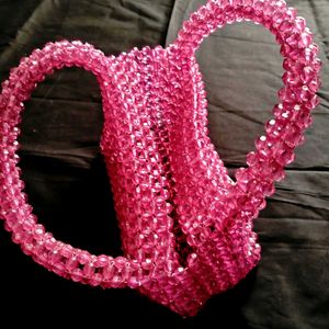 Purple Beaded Purse