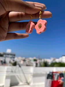 Handmade Floral Clay Earrings Elegant &amp; Lightweigh