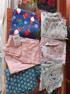 2 Set Girls Leggings and Night Pyjamas