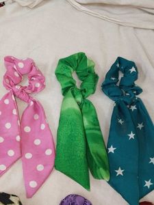 Hair Tie Scrunchies With Earrings Free
