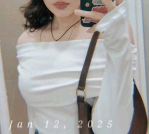 Newme White Off Shoulder Top