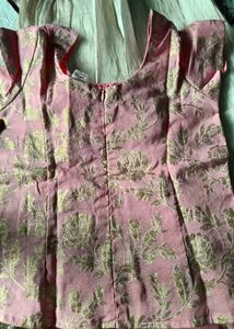 Floral Pink Girls' Ethnic Set 7 years size 28