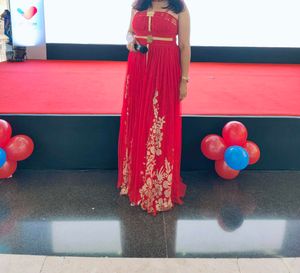 Elegant Red Barbie Gown