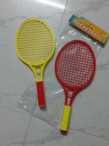 Racket Bats 2 Red And Yellow New Never Used