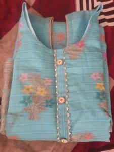 Blue Printed Kurta