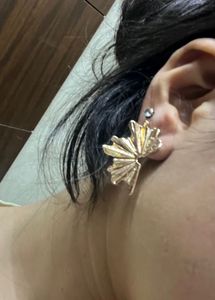 Lili Origin Statement Gold Plated Earrings