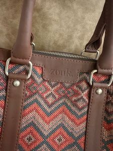 Zouk Vegan Leather Handbag – Ethnic Print