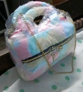 Fuzzy Pastel Handbag