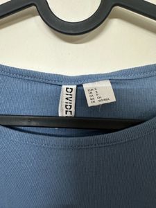H&amp;M Blue Flowy Shirt