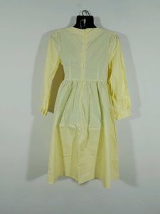 Lime Yellow A Line Dress For Women&#39;s