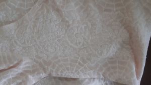 Peach Lucknavi embroidery salwar kurti