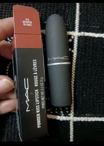 Original MAC POWDER KISS LIPSTICK DEVOTED TO CHILL