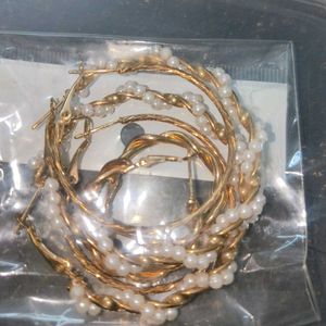 Pearl Hoop Earrings