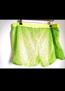 🎁Buy 2, Get 2 Free🎁  Sequin Neon Green Shorts