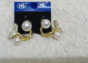 Pearl Butterfly dual two in One Earrings✨🤍