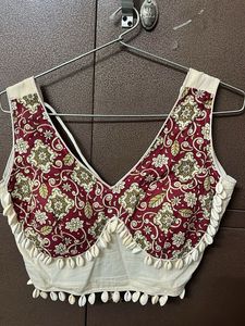Ethnic Blouse with Shell Details