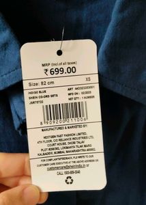 Blue Shirt &amp; Shorts Set