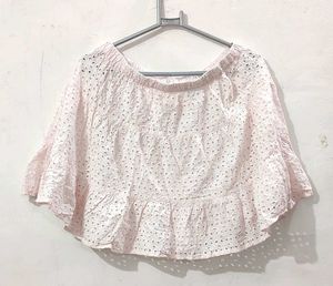 Pink Eyelet Co-ord Set