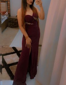 Purple Color Beautiful Dress