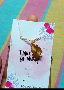 BTS Army BT21 Set Of 7 Gold Pleated Chains