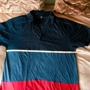🛍️ Stylish Color Blocked Polo T-Shirt ⭐⭐⭐