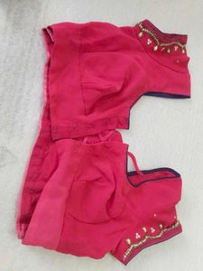front dark Rose pink, back light pink