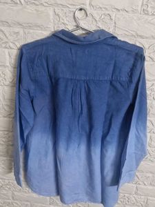 Blue Ombre Denim Shirt