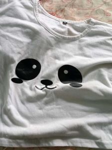 Panda Graphic Tee Or Crop Top