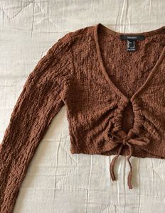 Brown long sleeve top🤎