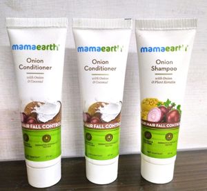 mama earth Onion Shampoo &amp; Conditioner Pack Of 2