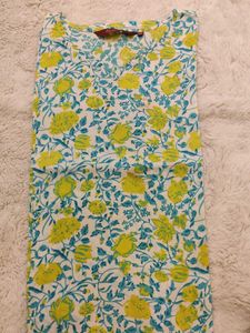 Floral Print Kurta
