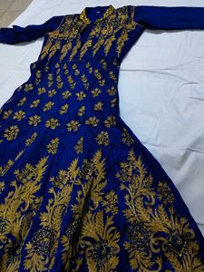Royal Blue Embellished Partwear Dress