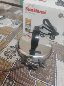 Sunflame RM1 900-Watt Roti Maker (Silver/Black)