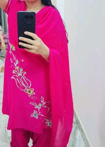 !!Sale!!💗Hot Pink Kurta Salwar Dupatta Set..💗
