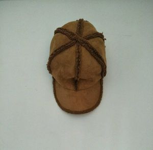 Suede Faux Patchwork Baseball Cap
