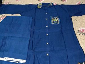 Blue Embroidered Co-ord Set 💙🤌🏻