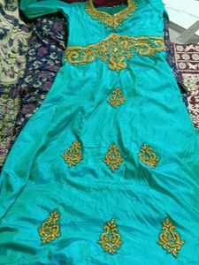 Elegant Turquoise Saree