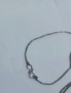 Simple Black Metal Chain With Heart Pendant Photo Customisable.