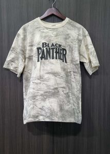 Black panther marble effect tshirt