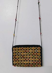 Wooden Beaded Purse