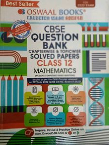 CBSE Class 12 Mathematics Question Bank