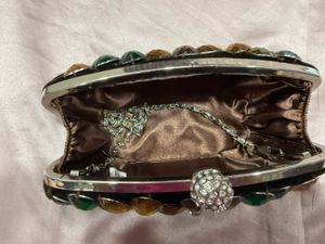 Elegant Beaded Velvet Clutch