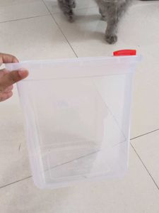Red Lid Storage Container