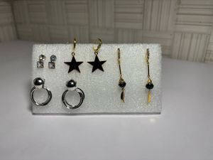 Black Star Dangle Earrings Buy 1 Get 3
