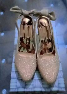 Glitter Heels with Bow