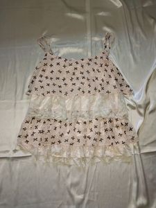 Pink Ribbon Tiered Cami Top