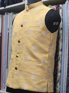Yellow Ethnic Jacket For Wedding